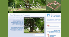 Desktop Screenshot of chateaudecaumale.fr